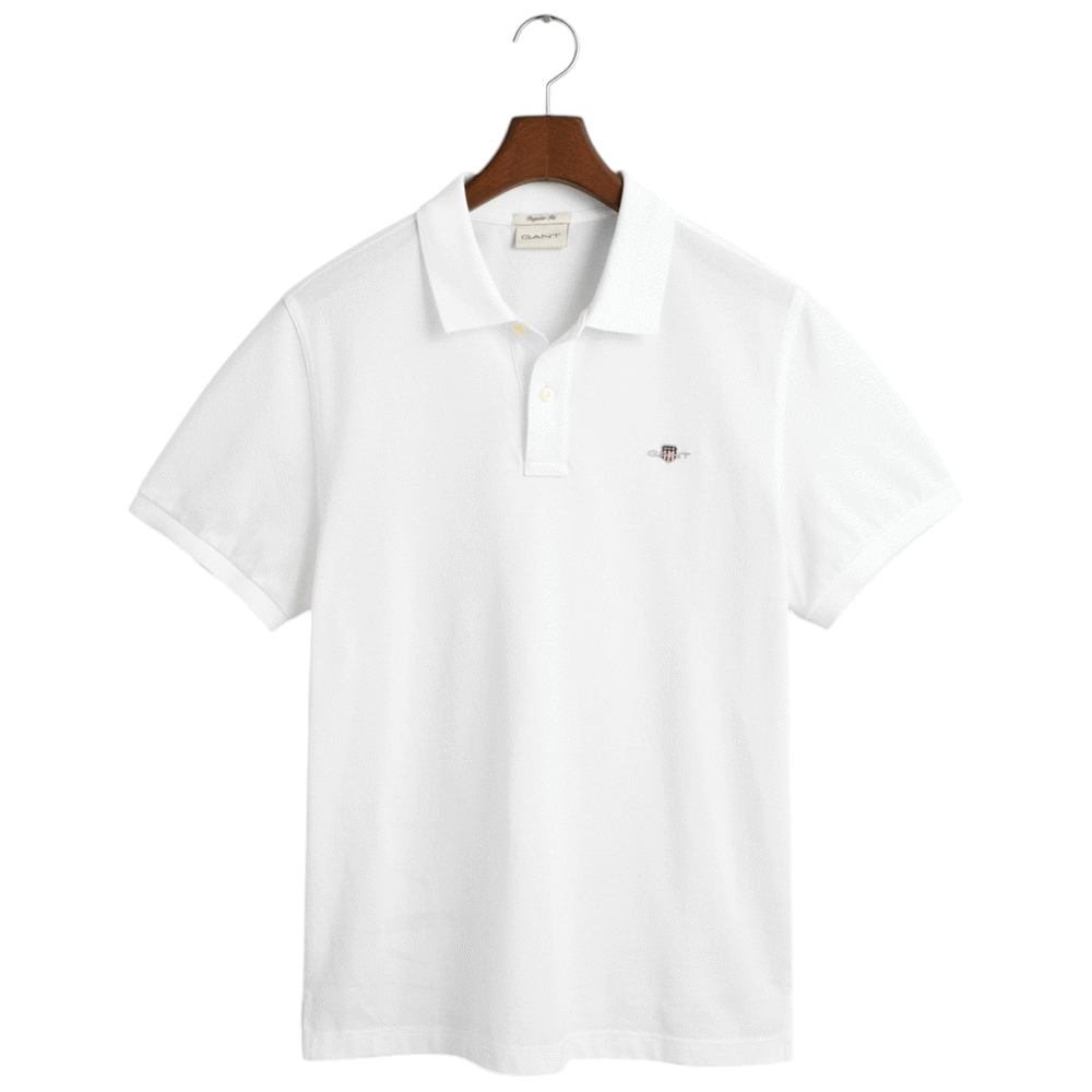 GANT Regular Fit Shield Pique Polo Shirt